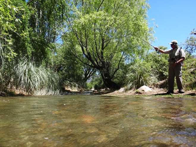 Pesca no valle de uco Mendoza - Trout & Wine