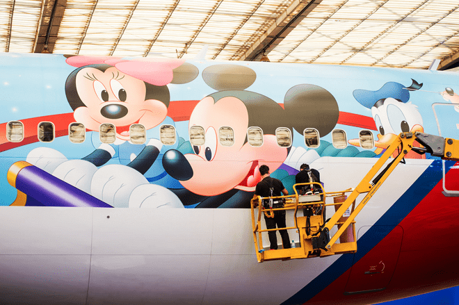 TAM Avião dos sonhos Disney 