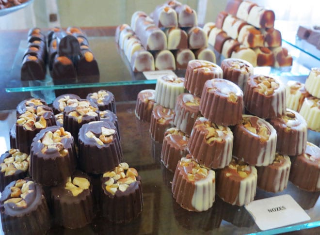 Bombons de chocolate em Penedo