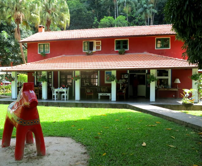Cavalo vermelho Pequena Suecia