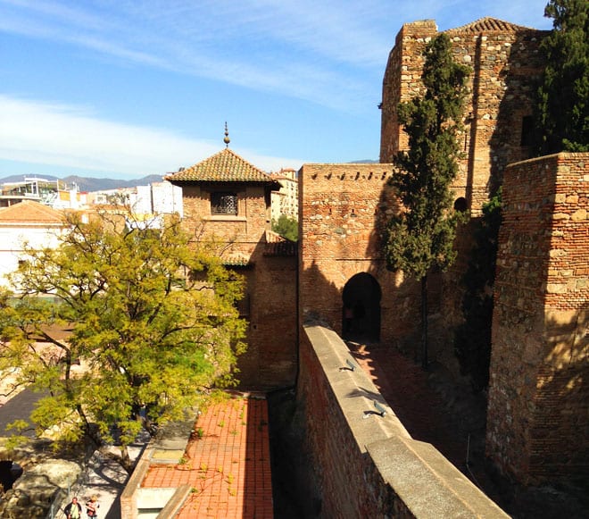 Malaga, Alcazaba, na Andaluzia, Espanha