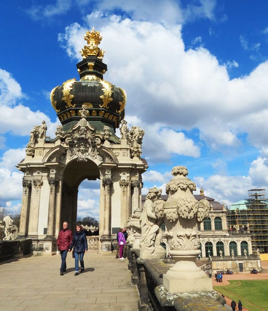 "Kronentor", o portão da coroa no Zwinger 