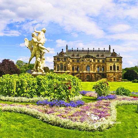 Große Garten, um grande parque na cidade, ao sul de Altstadt, em estilo barroco