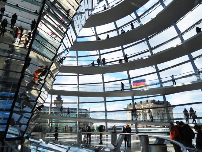 cúpula do Reichstag em Berlim