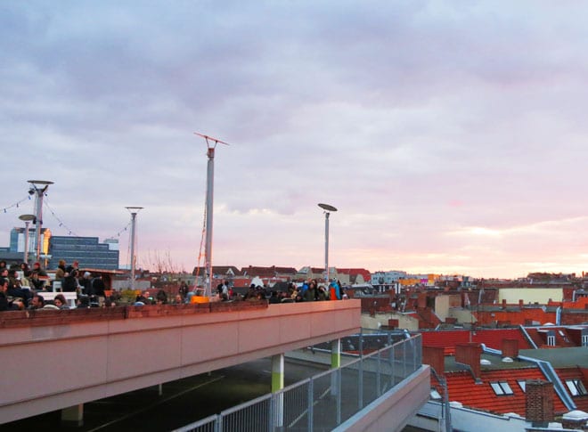 Klunkerkranich rooftop bar em Berlim