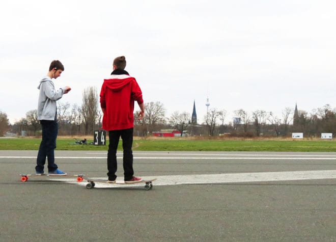 Tempelhof parque em Berlim, no bairro de Kreuzberg