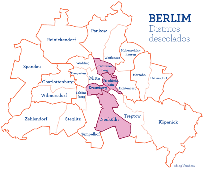 Mapa de Berlim: bairros mais descolados