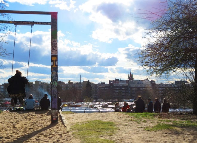 Vista de Berlim no Mauerpark