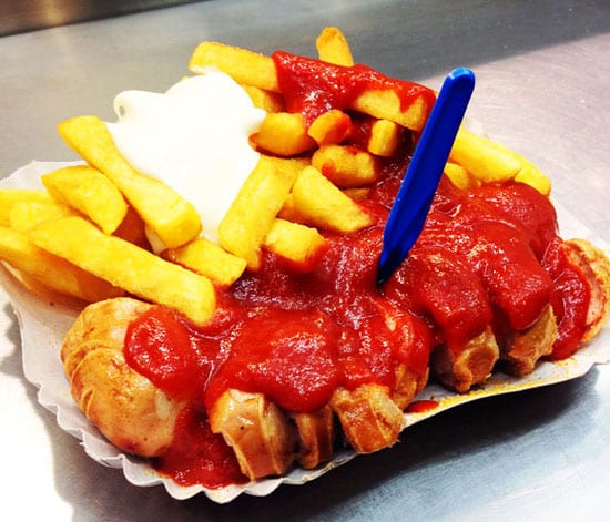 Currywurst em Berlim, no Curry 36