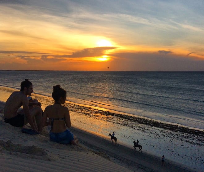 Lindo por do sol em Jericoacoara, um dos TOP destinos de 2018!