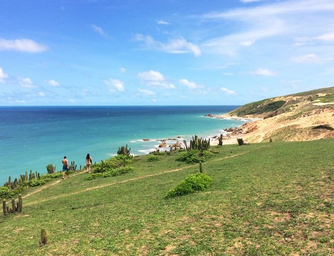 Trilha para Pedra Furada em Jericoacoara, pela praia. Foto: GC/Blog Vambora!