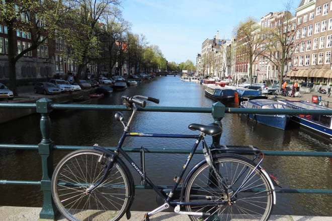Passeio de bicicleta em Amsterdam 