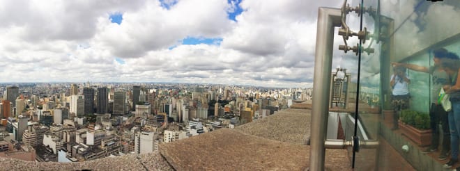Vista panorâmica do Terraço Itália em São Paulo. Foto: GC/Blog Vambora!