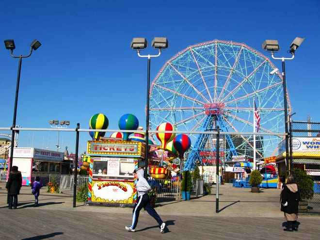 Wonder Wheel no Luna Park em Coney Island. Foto: GC/Blog Vambora!