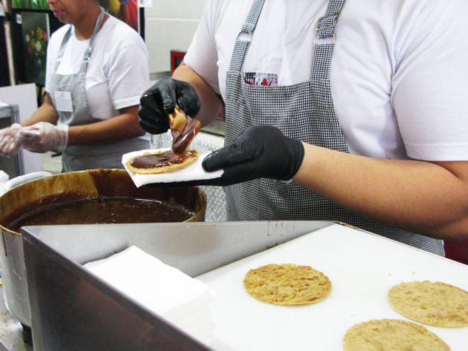 stroopwafel na Expoflora em Holambra