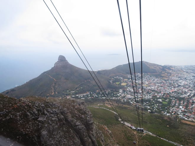 cableway table mountain Lions Head