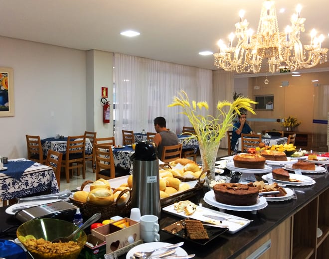Cafe da Manha completo Hotel Araguaia Palmas - Blog Vambora