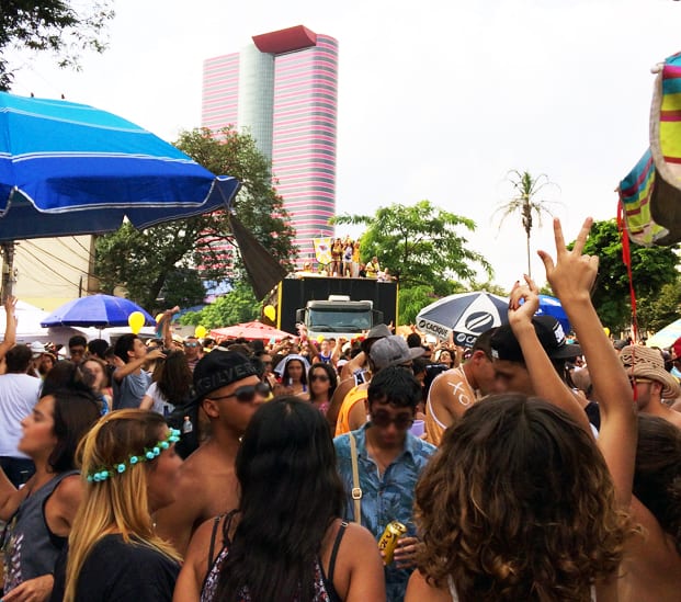 Bloco de rua no Carnaval de São Paulo