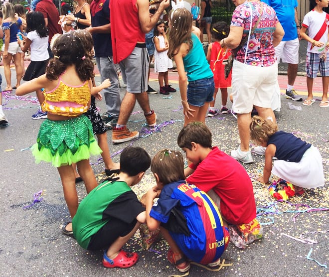 Crianças carnaval de São Paulo