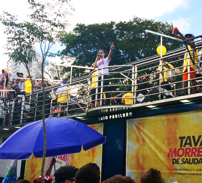 Trio eletrico Carnaval de Sao Paulo