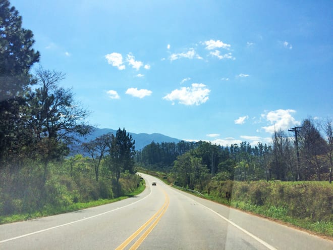 Estrada para Campos do Jordao