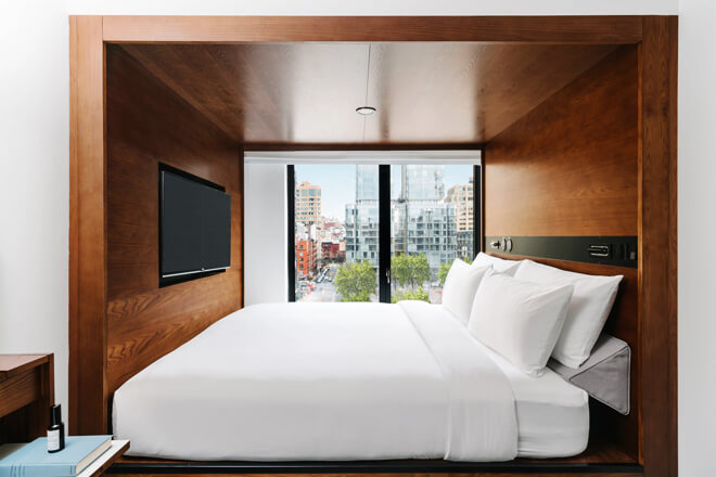 Quarto do Hotel Arlo Soho em Nova York