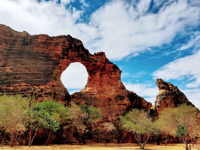 Pedra Furada na Serra da Capivara, Piauí