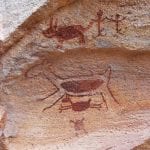 Relato de viagem: Serra da Capivara – Dicas e Roteiro de viagem Pintura rupestre símbolo da Serra da Capivara