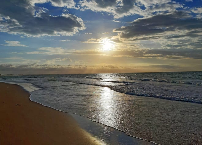 Por do sol em Barra Grande no Piaui