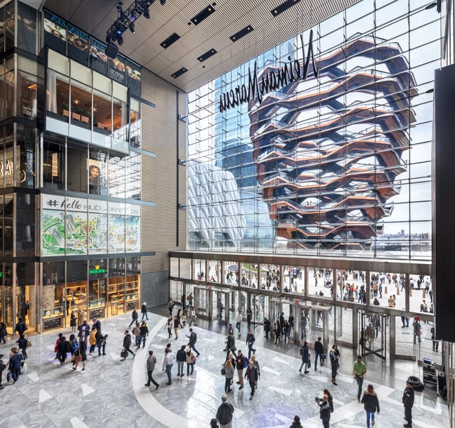 Novo shopping, dentro do complexo Hudson Yards em Nova York. Foto: Francis-Dzikowski-for-Related-Oxf