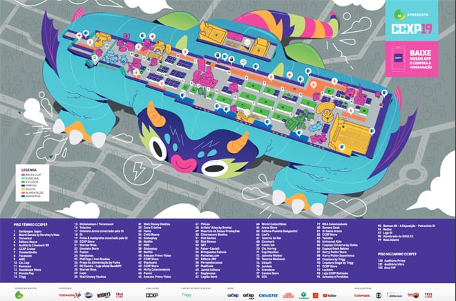 Mapa CCXP 2019