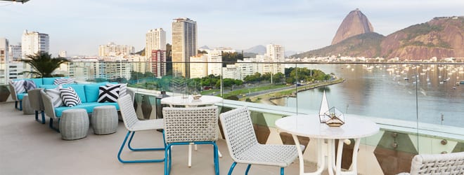 Rooftop Bar do Hotel Yoo2 em Botafogo
