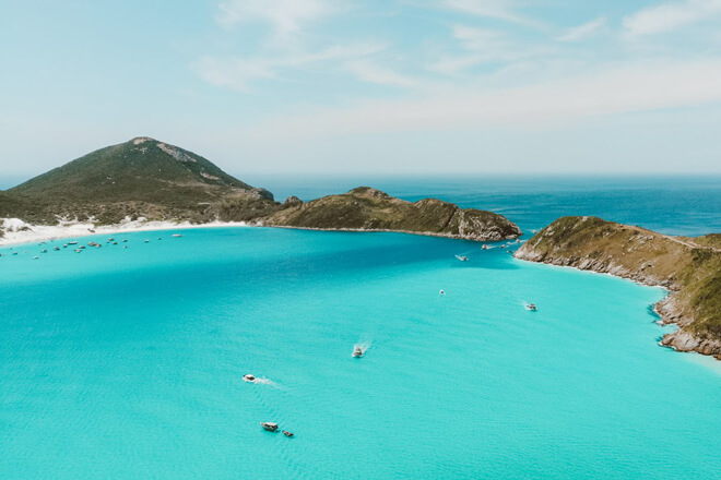 Praia em Arraial do Cabo RJ