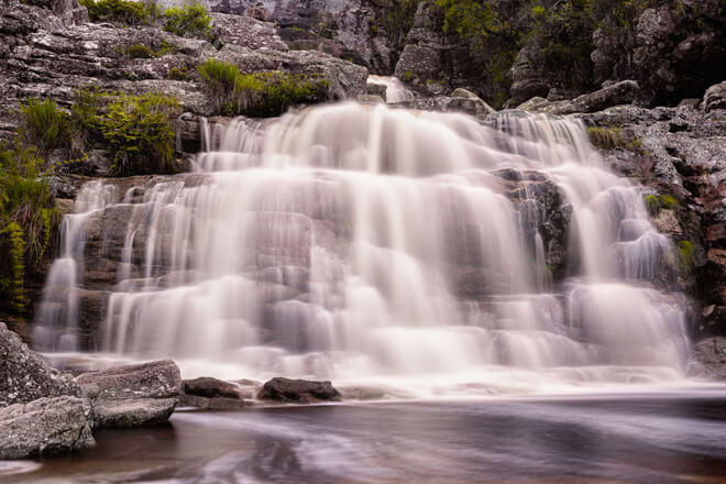 Cachoeira no Santuário do Caraça em Catas Altas