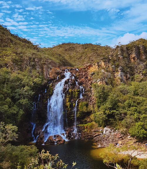 Cachoeira na Serra do Cipo em Minas Gerais
