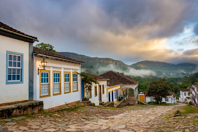 Centro histórico de Tiradentes, em Minas Gerais