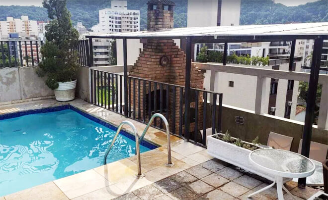 Cobertura Duplex com piscina no Guaruja