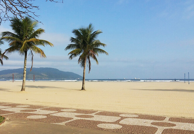 Santos, no litoral sul de São Paulo