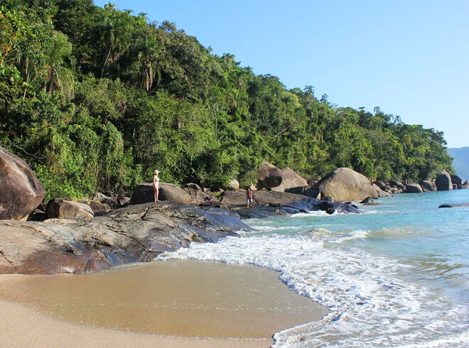 Praia em Ubatuba