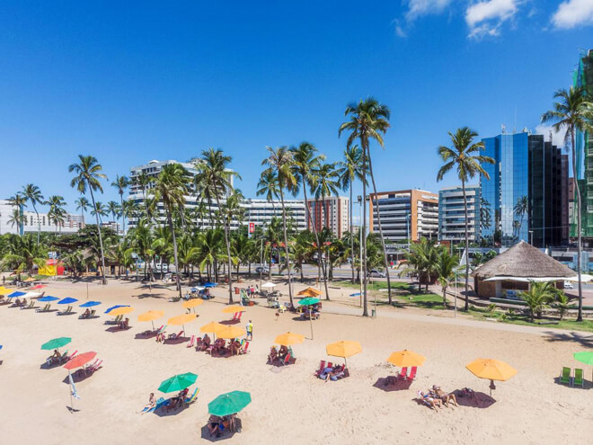 Hotel Brisa Tower na praia de Jatiuca