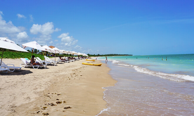 Praia em Sao Miguel dos milagres - Hotel Anga