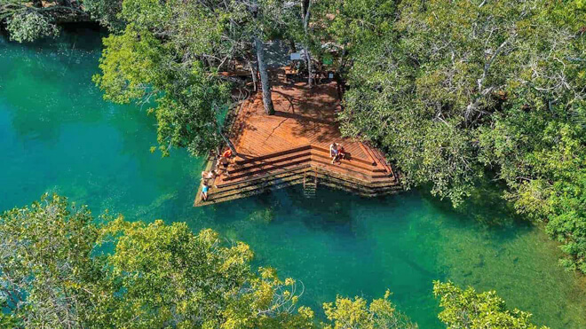 Balneario Estrela do Formoso em Bonito