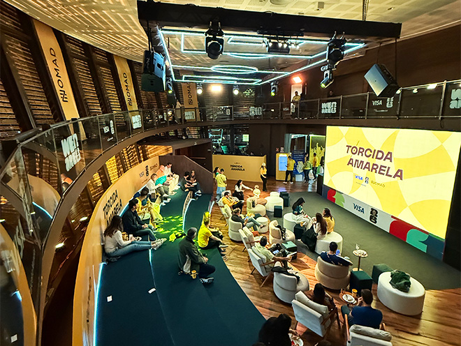 Lounge Torcida Amarela na Nomad em São Paulo