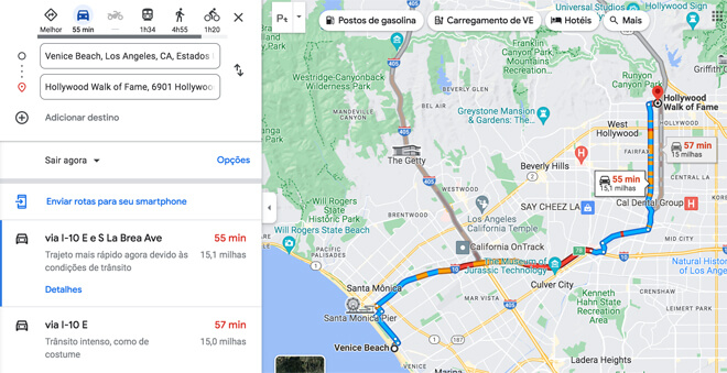 Google Maps em Los Angeles