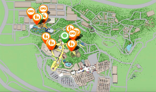 mapa Universal Studios Hollywood