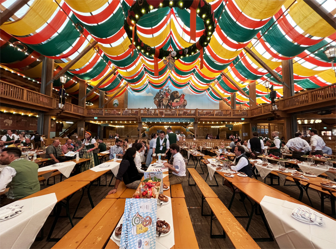 tendas da Oktoberfest em Munique