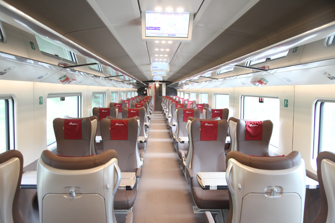 Frecciarossa Classe Premium. Fonte: Trenitalia