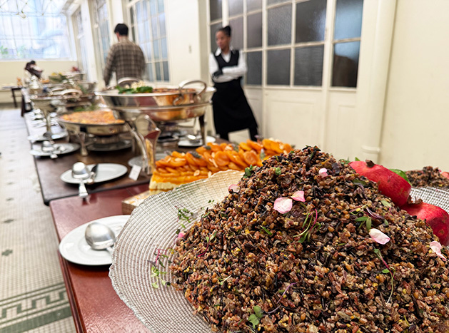 comidas do brunch no mosteiro de são bento